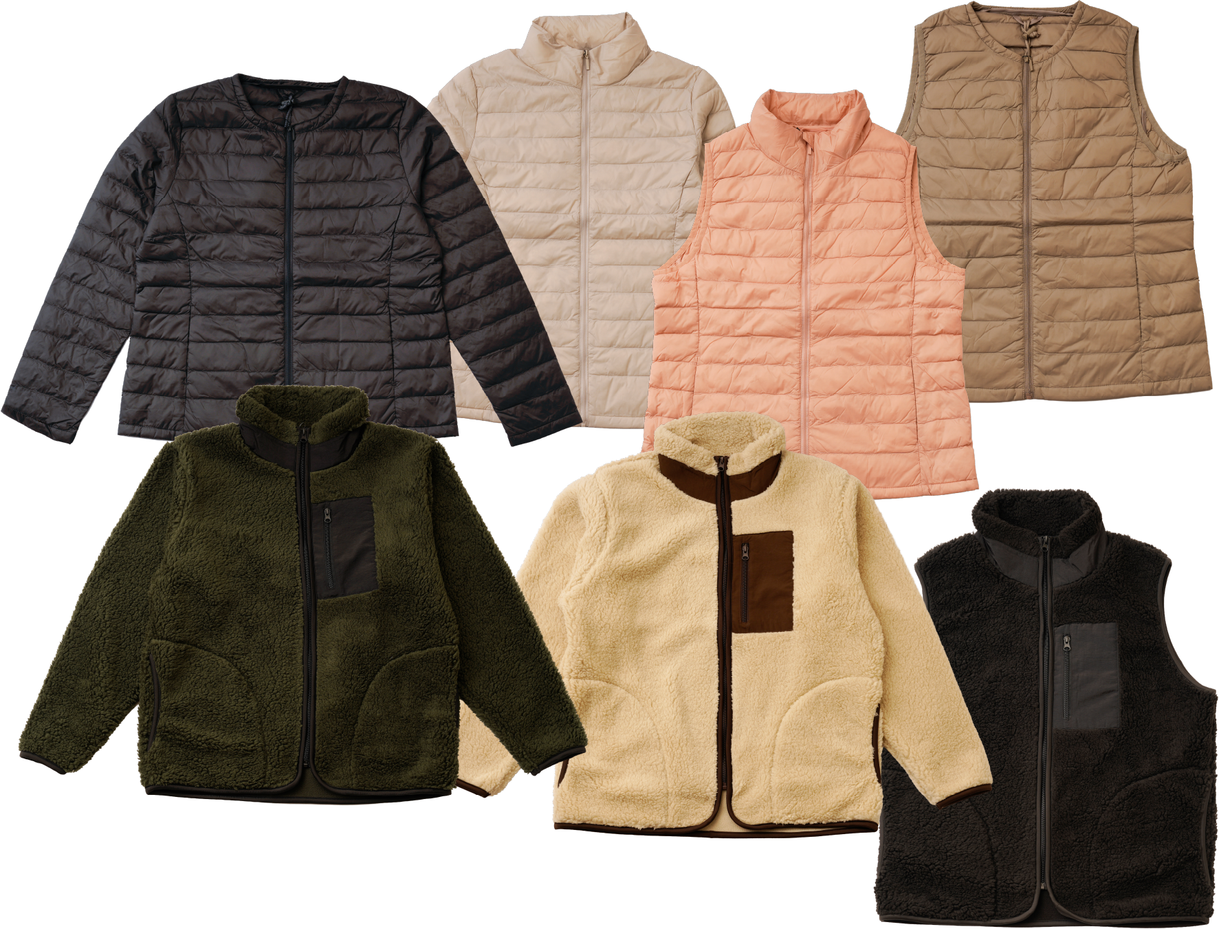 アウター（ダウン・ボアフリースジャケット）