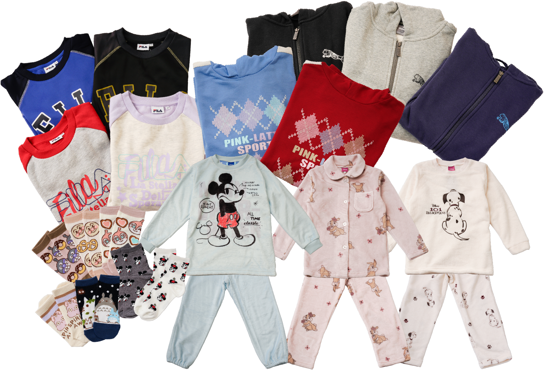 ナイトウェア（セットアップ）,トレーナー／パーカー,キャラクターソックス